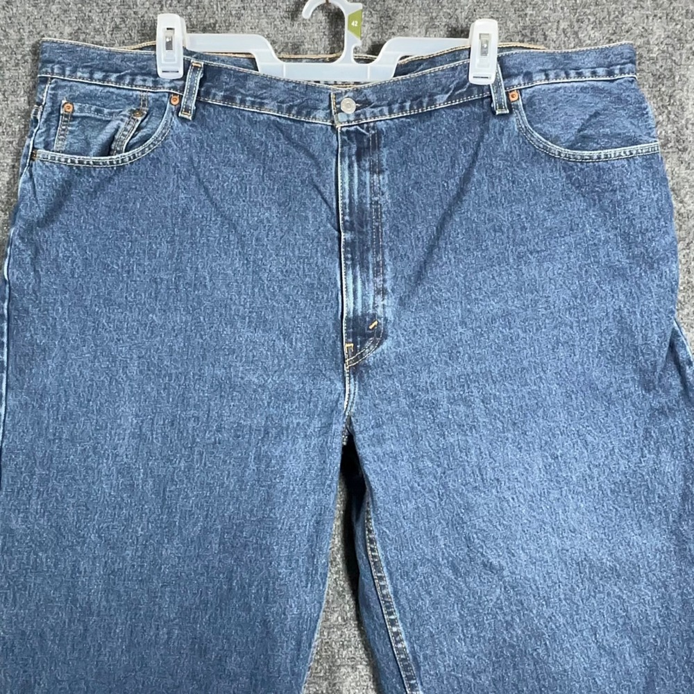 Levis 560 Comfort Fit Jeans Mens 52x30 Blue Denim Loose Tapered Leg 01560-4886 - Picture 2 of 14